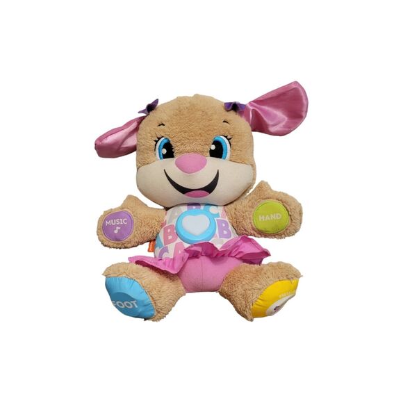 Fisher Price 2017 Smart Stages Talking Bunny Kids Pink 12X11 Music Play Learn - Picture 2 of 7